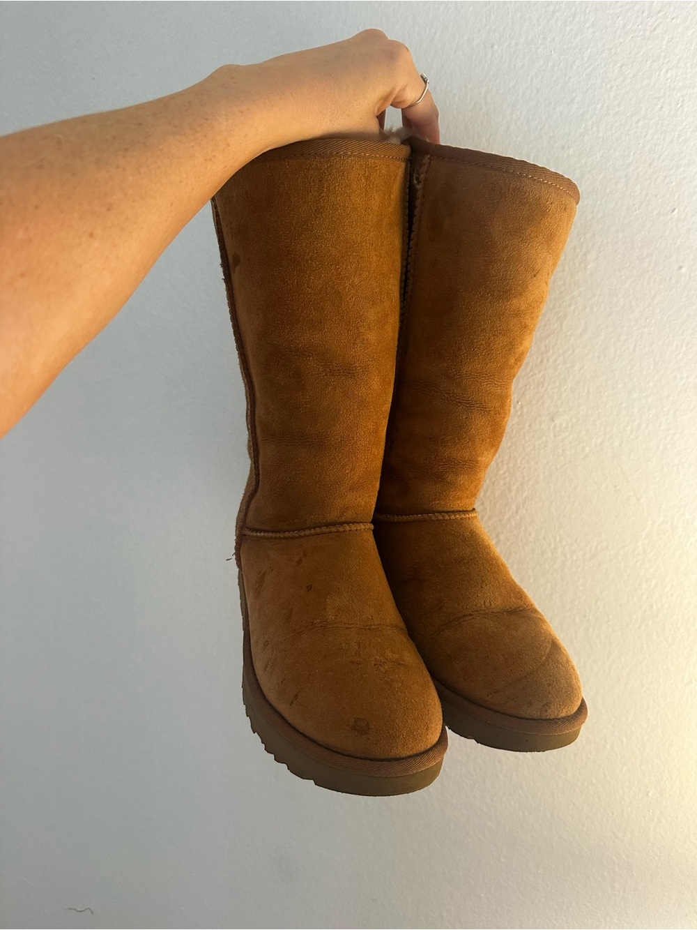 Classic Ugg’s Women's Tall Suede Winter Boot - Brown